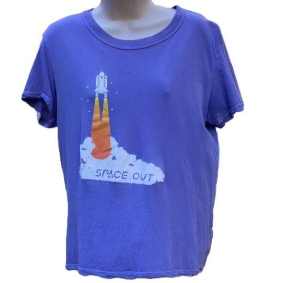 Space Out Tee URBAN OUTFITTERS Future State Purple Lilac Womens Medium - Picture 1 of 12